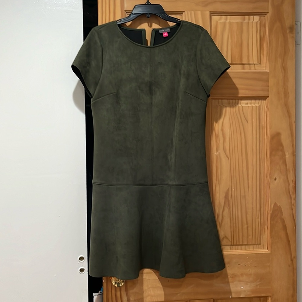 Vince Camuto size 8 olive green dress